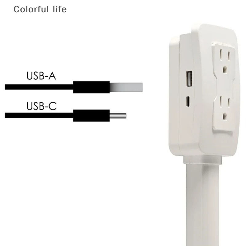 🔥Zandora Electrical Outlet Extender & 2 AC Outlets Extendable 18’’-30’’ Rotatable 180°